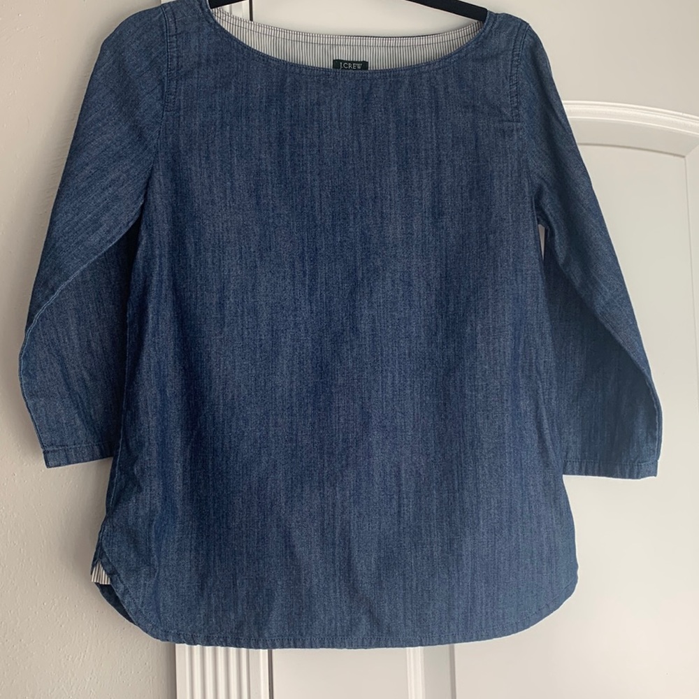JCrew denim top